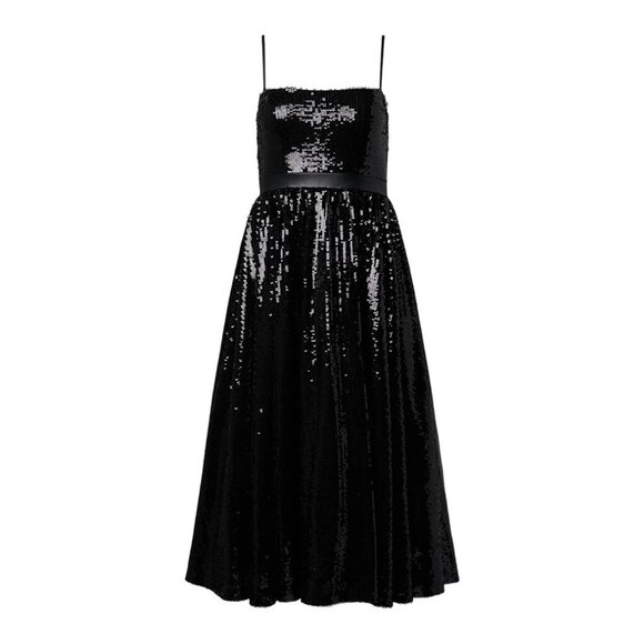 We Wore What Dresses & Skirts - We Wore What Womens Sequin Mini Dress Black Midi Size 2 New